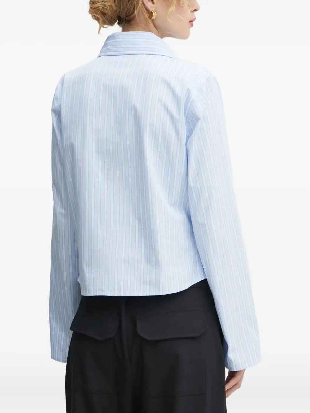 Won Hundred Striped Button-down Shirt In Blue