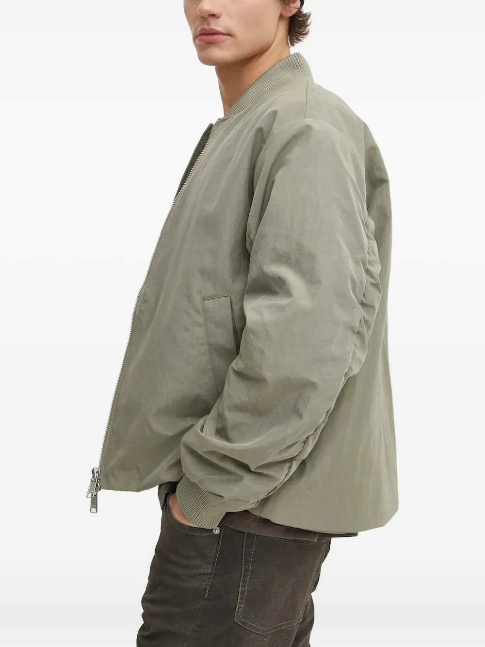 Won Hundred Quilted Bomber Jacket In Green