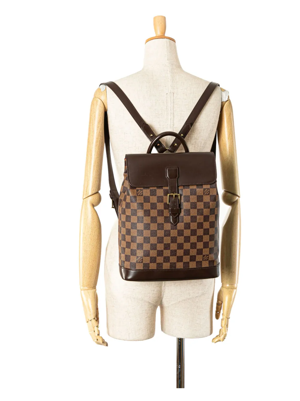 Louis Vuitton Pre-Owned 2000-2024 Damier Ebene Soho backpack - Bruin