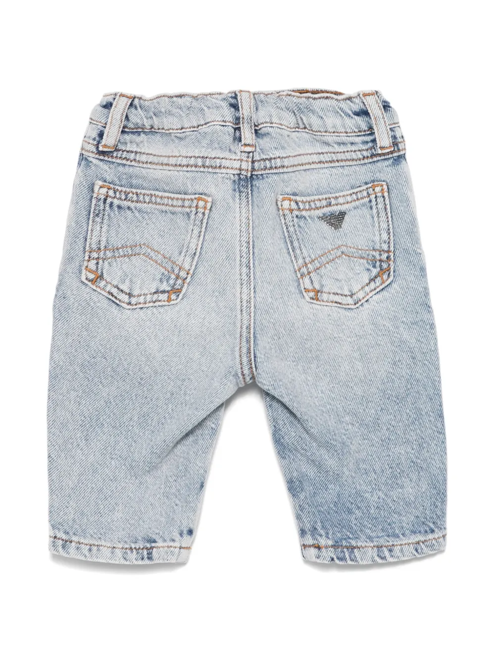 Emporio Armani Kids straight-leg jeans - Blauw