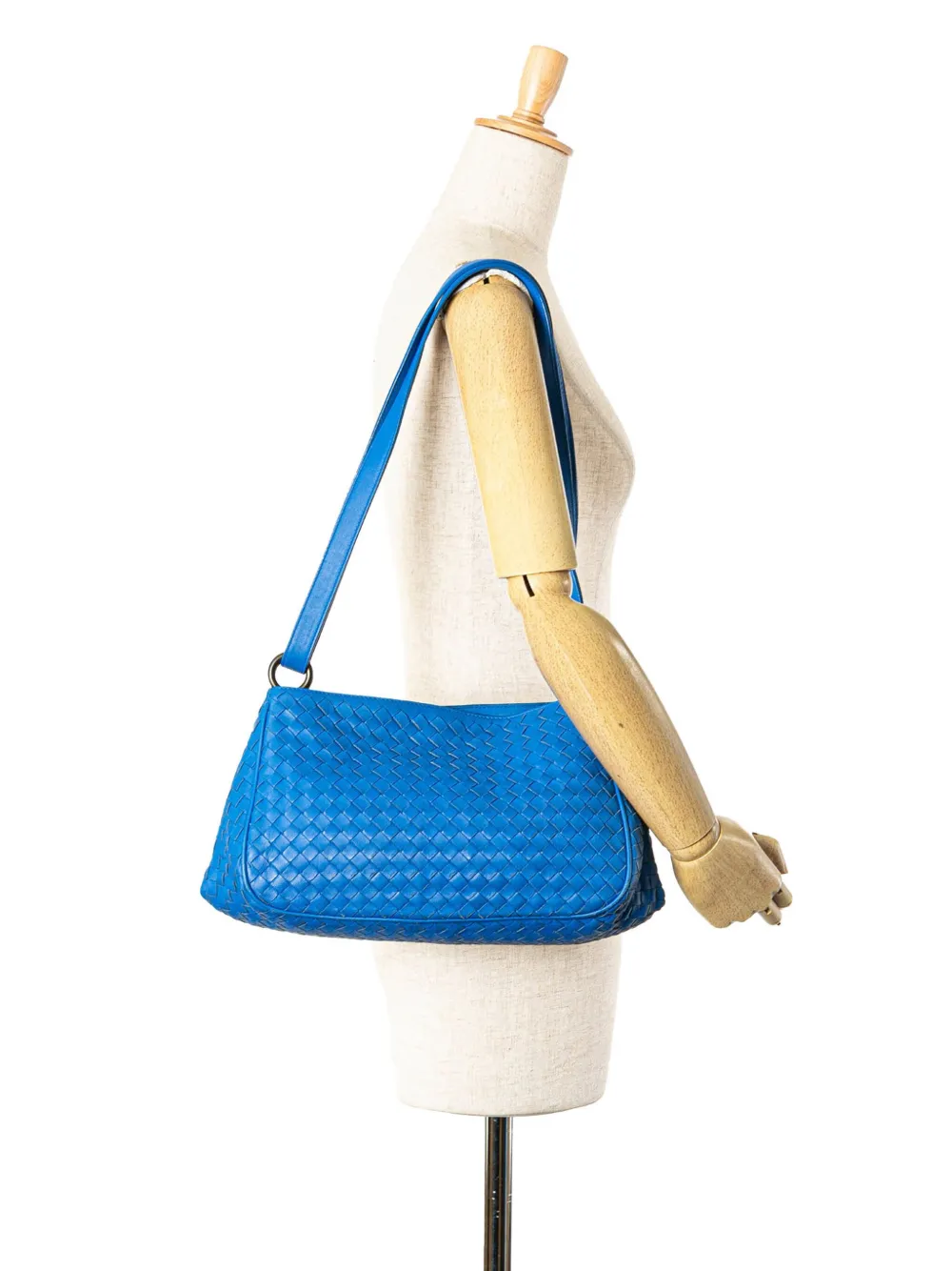 Bottega Veneta Pre-Owned 2012-2024 Nappa Intrecciato shoulder bag - Blauw