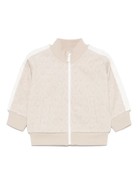 Emporio Armani Kids monogram-jacquard sweatshirt