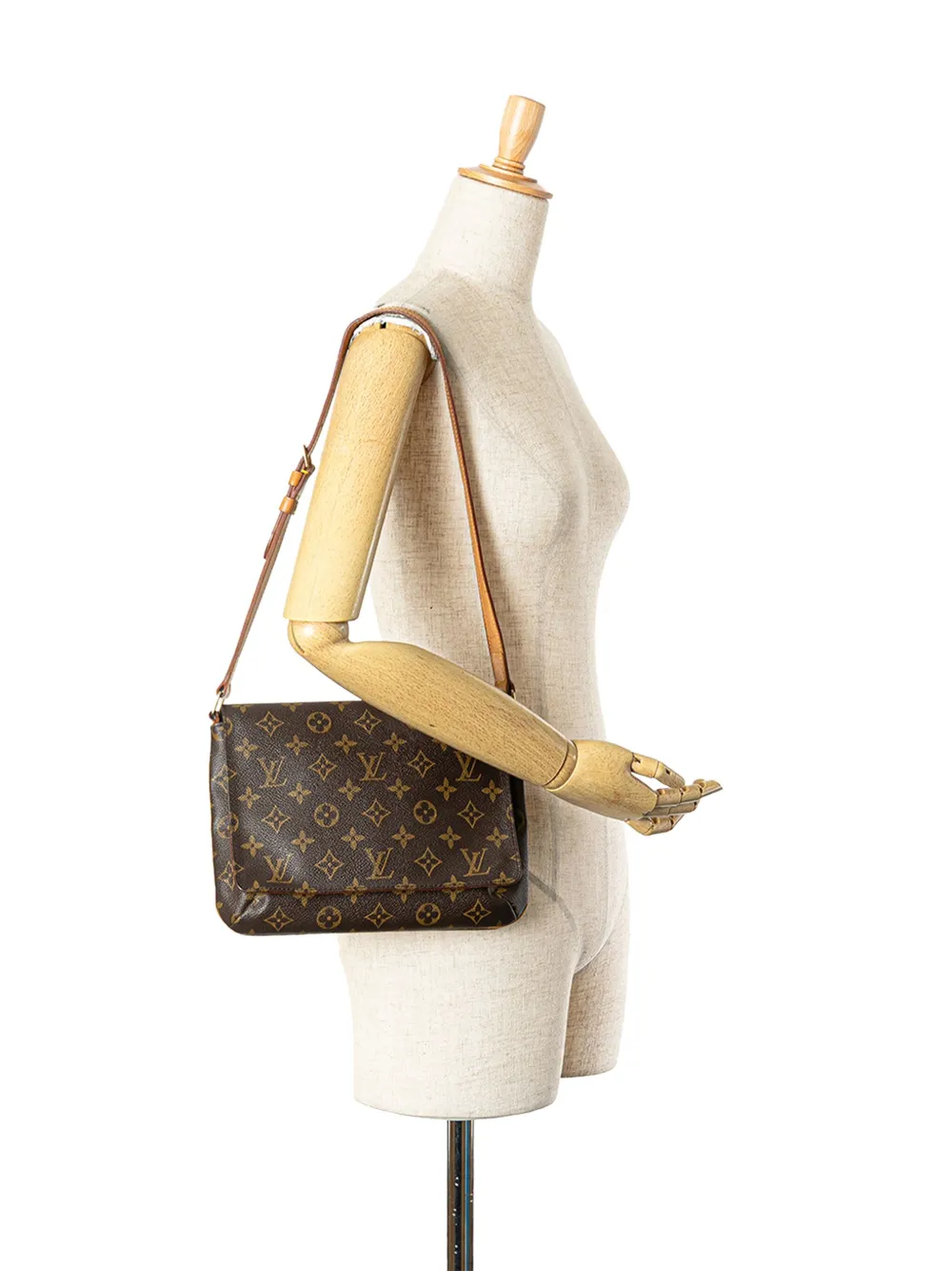 Louis Vuitton Pre-Owned 2001 Musette Tango crossbodytas met lange band - Bruin