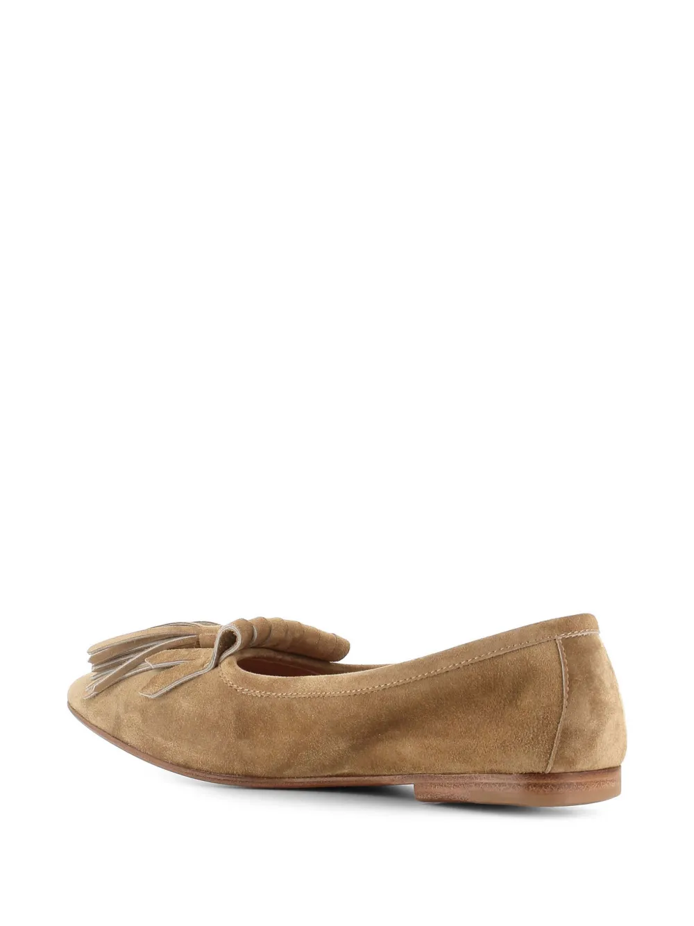 Henderson Baracco suede ballerina shoes Brown