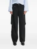 Won Hundred flap-pocket draped trousers - Black