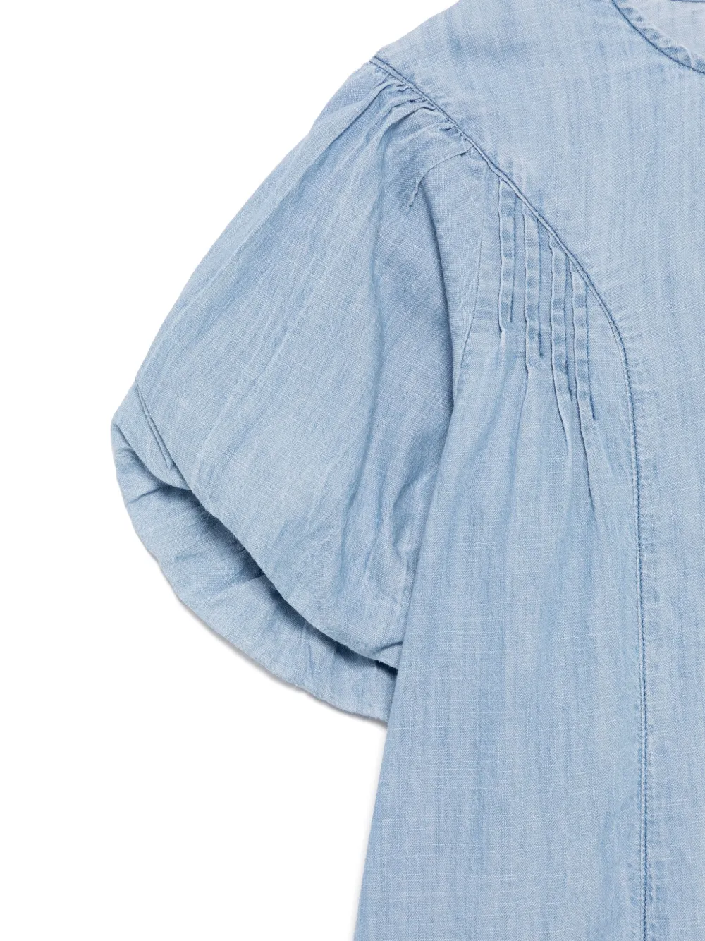 Bellerose Kids Chambray mini-jurk Blauw
