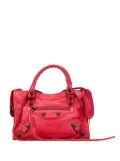 Balenciaga Pre-Owned 2010-2024 Mini Lambskin Motocross Classic City satchel - Red