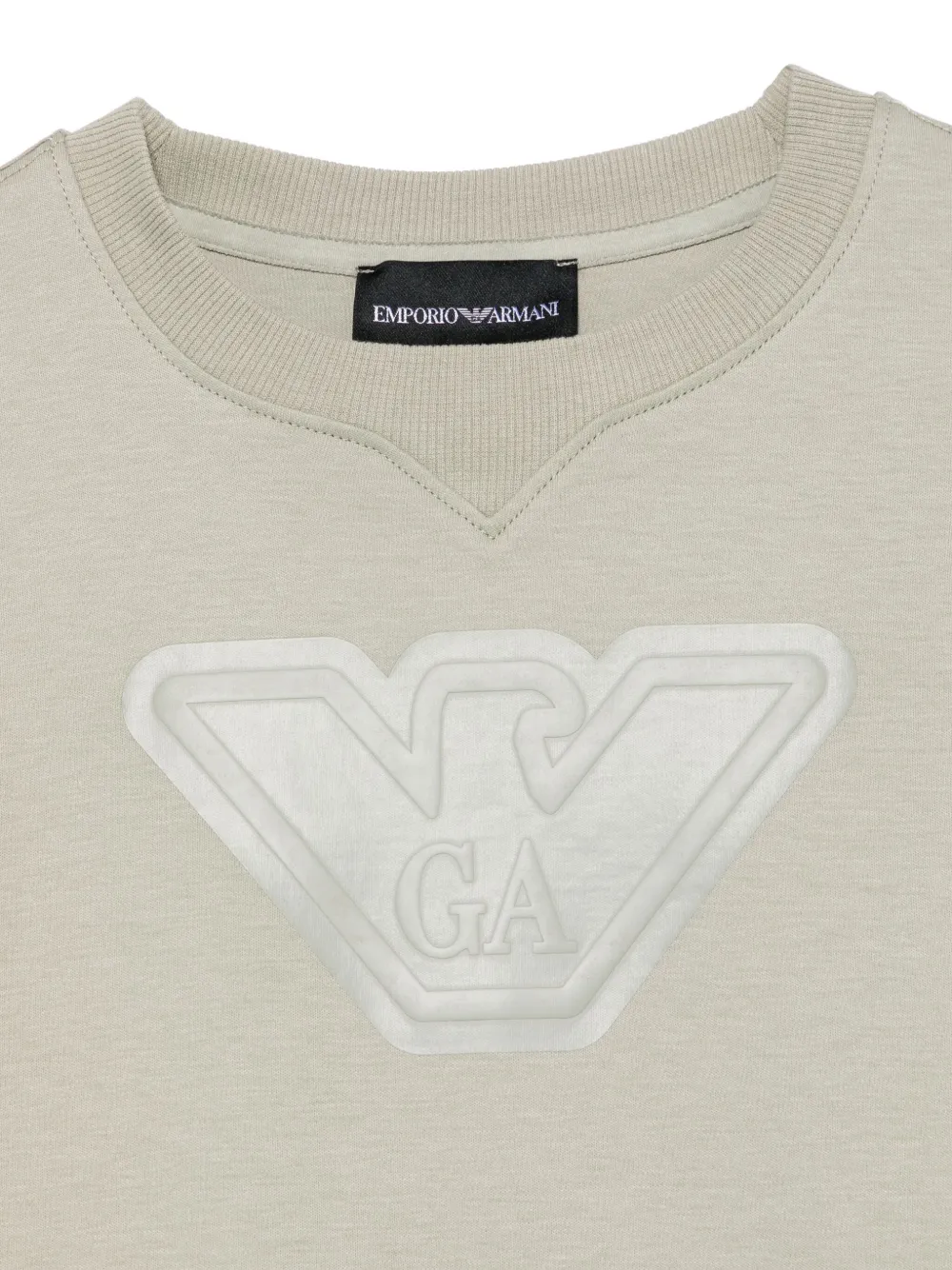 Emporio Armani Kids T-shirt met logoprint Groen