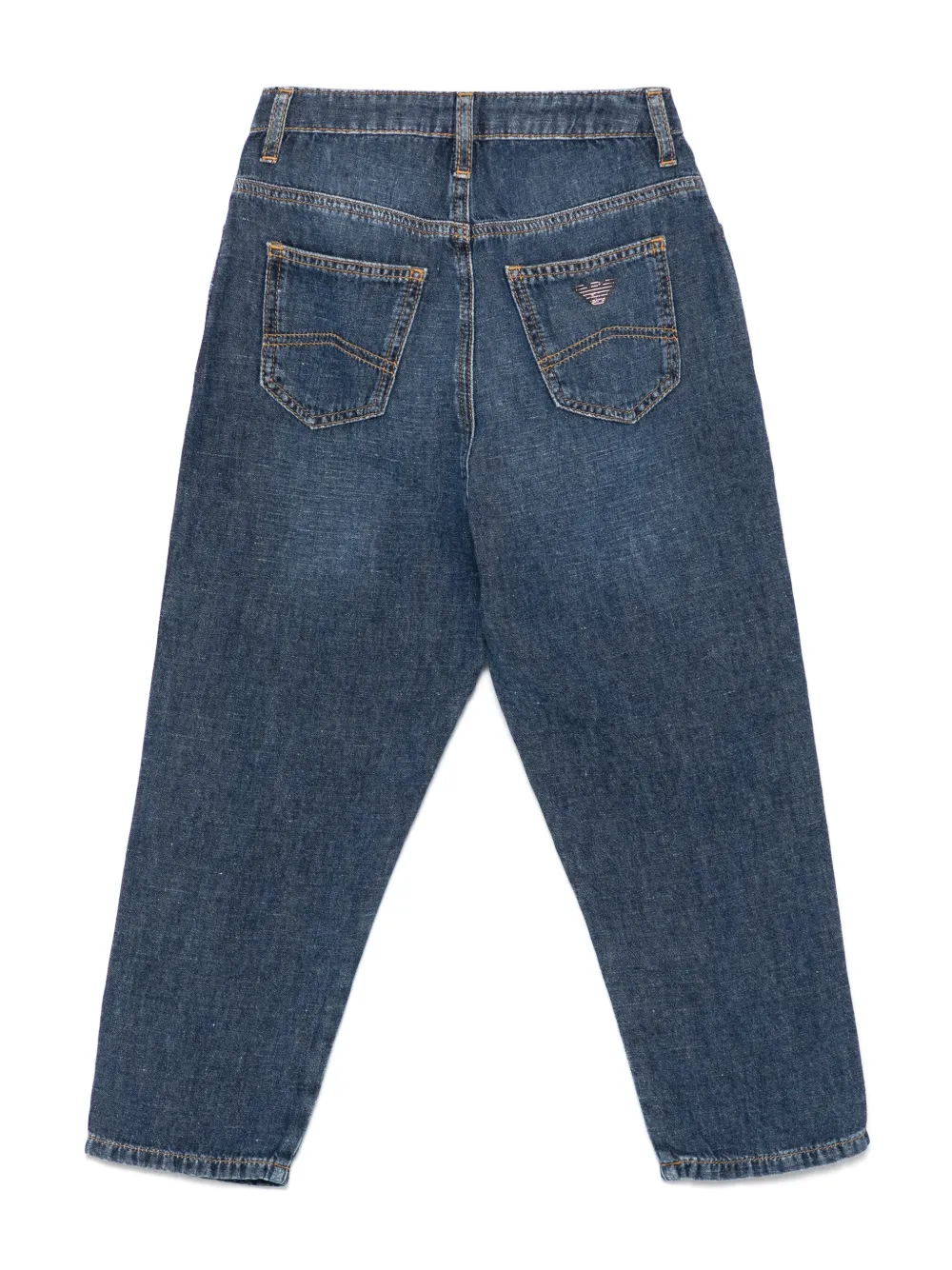 Emporio Armani Kids tapered jeans - Blauw