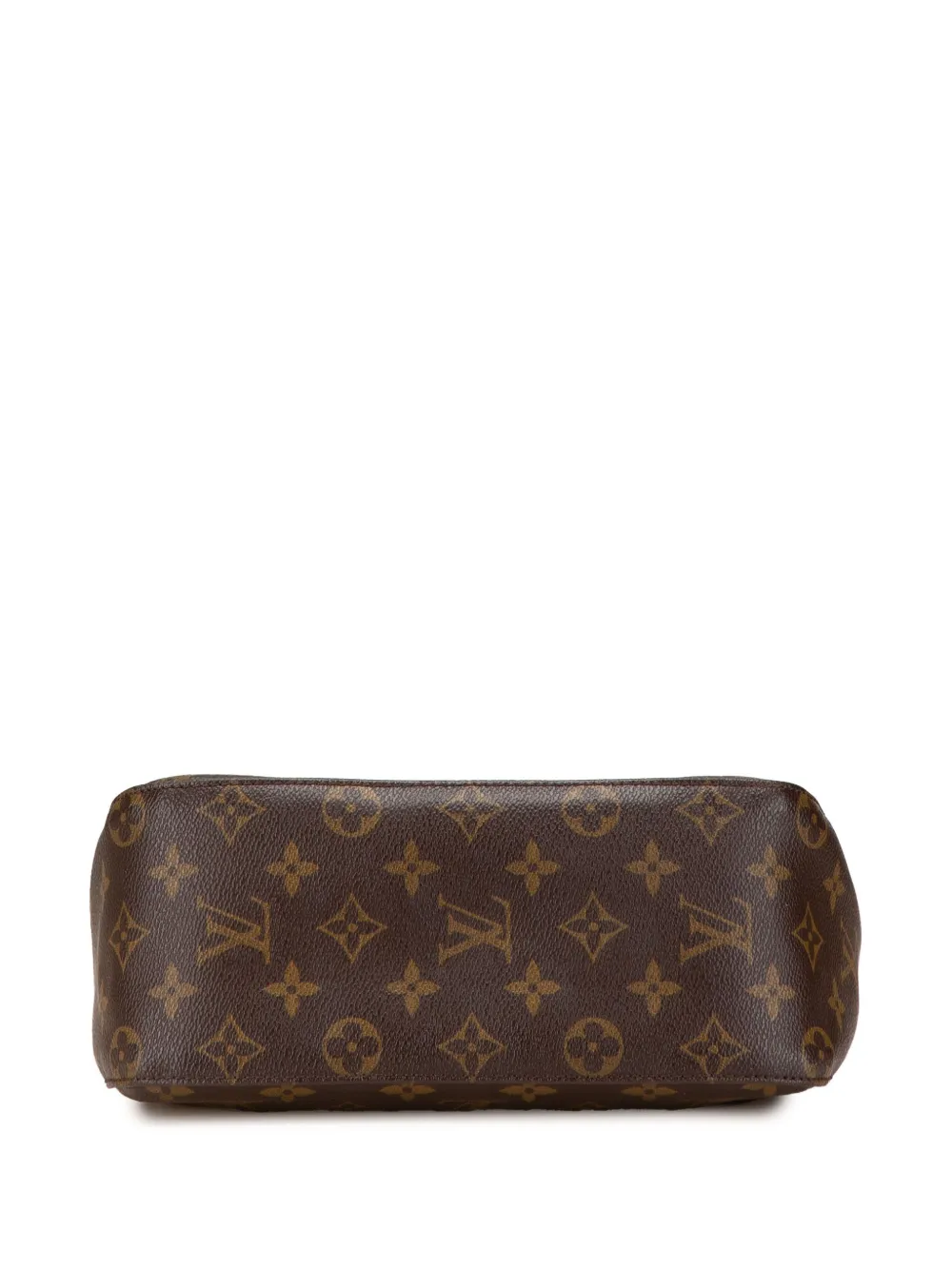 Pre-owned Louis Vuitton 2002 Monogram Looping Mm Shoulder Bag In Brown