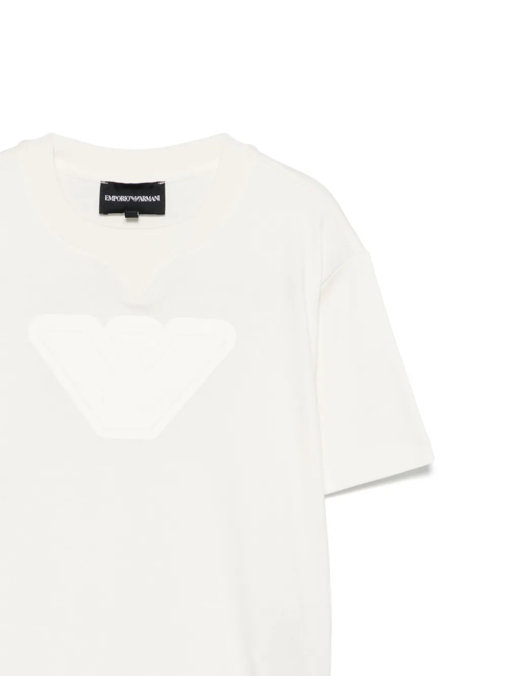 Emporio Armani Kids T-shirt met logoprint Wit