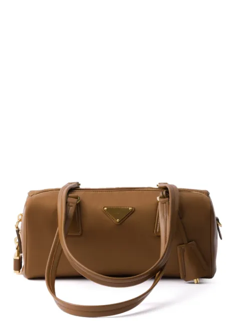 Prada tote con logo triangular mediana
