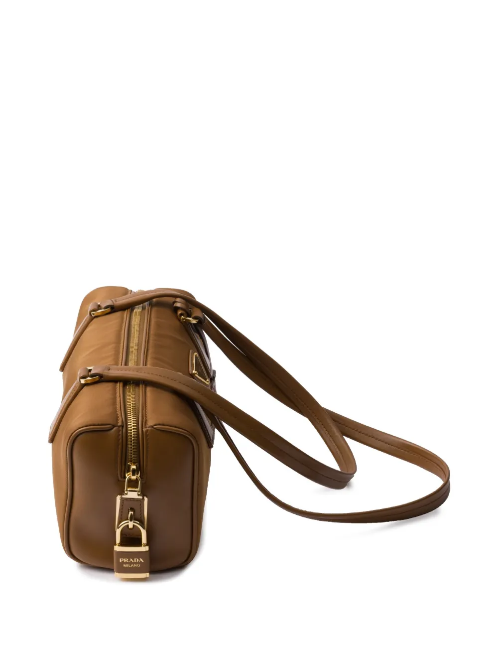 Prada Medium shopper met logo Bruin