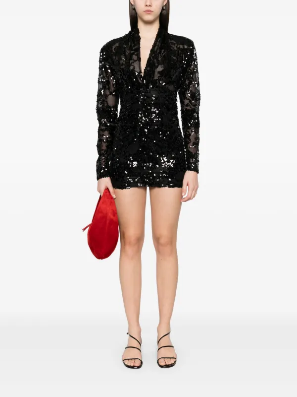victoria beckham sequin dress Victoria Beckham Contrast Bra Cami Midi Dress