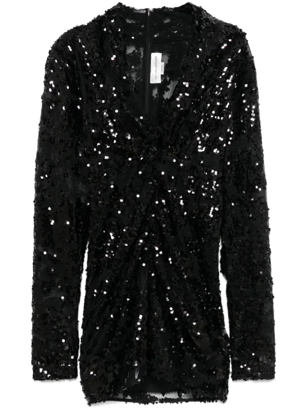 ワンピース Victoria Beckham SEQUINS MINI DRESS 28676423_58060114_600.jpg