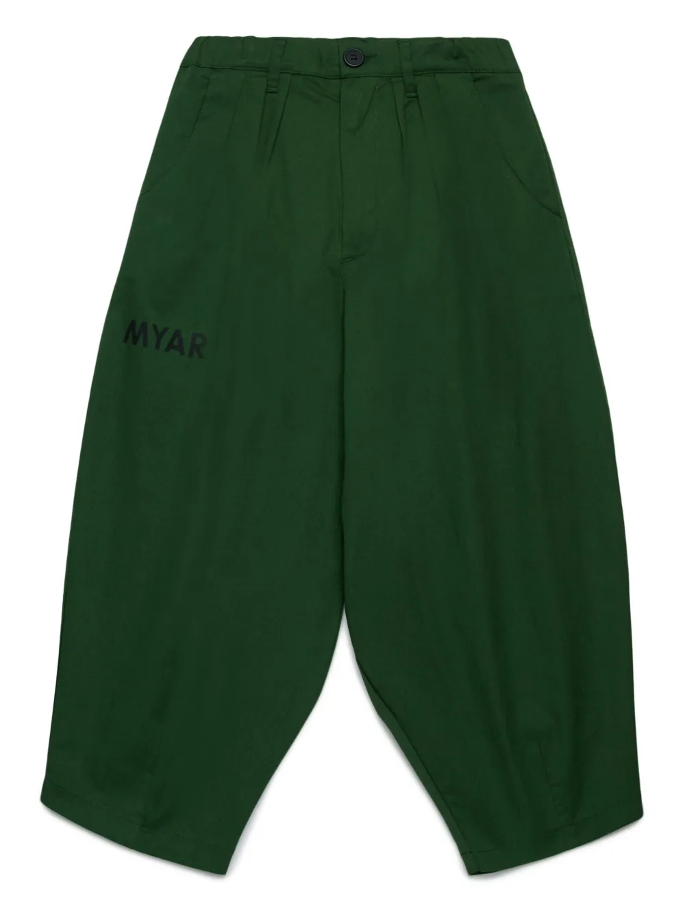 MYAR KIDS pleat-detail trousers | Green | Image 1