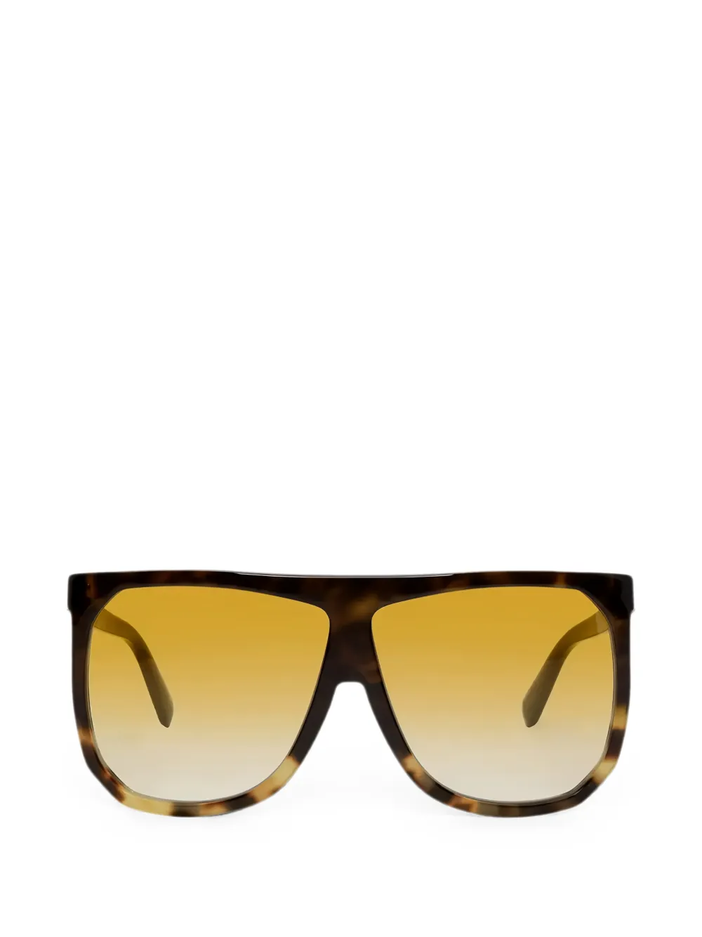 LOEWE Anagram geometric-frame sunglasses - Marrone