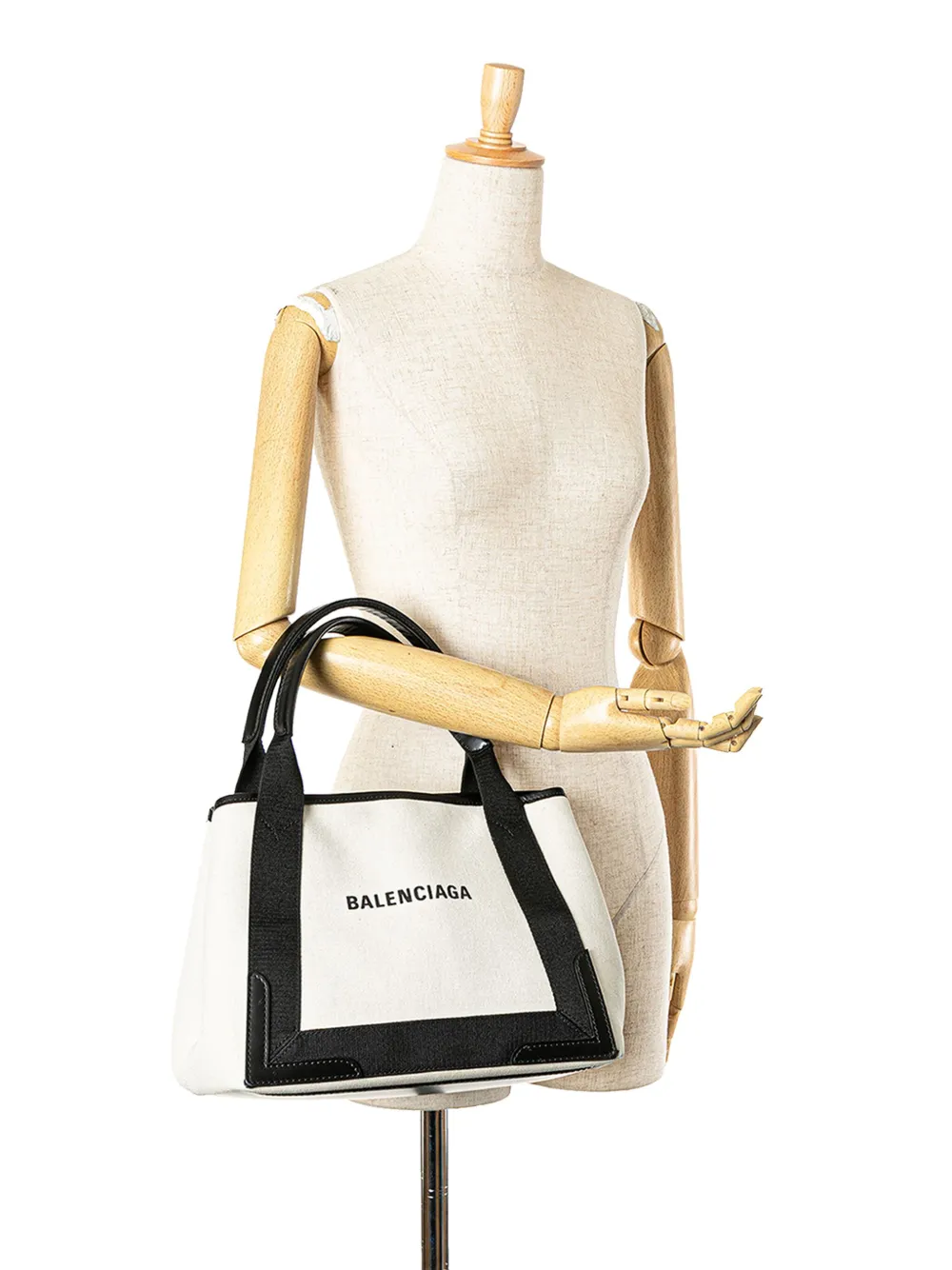 Balenciaga Pre-Owned 2010-2024 Canvas Navy Cabas S tote bag - Wit