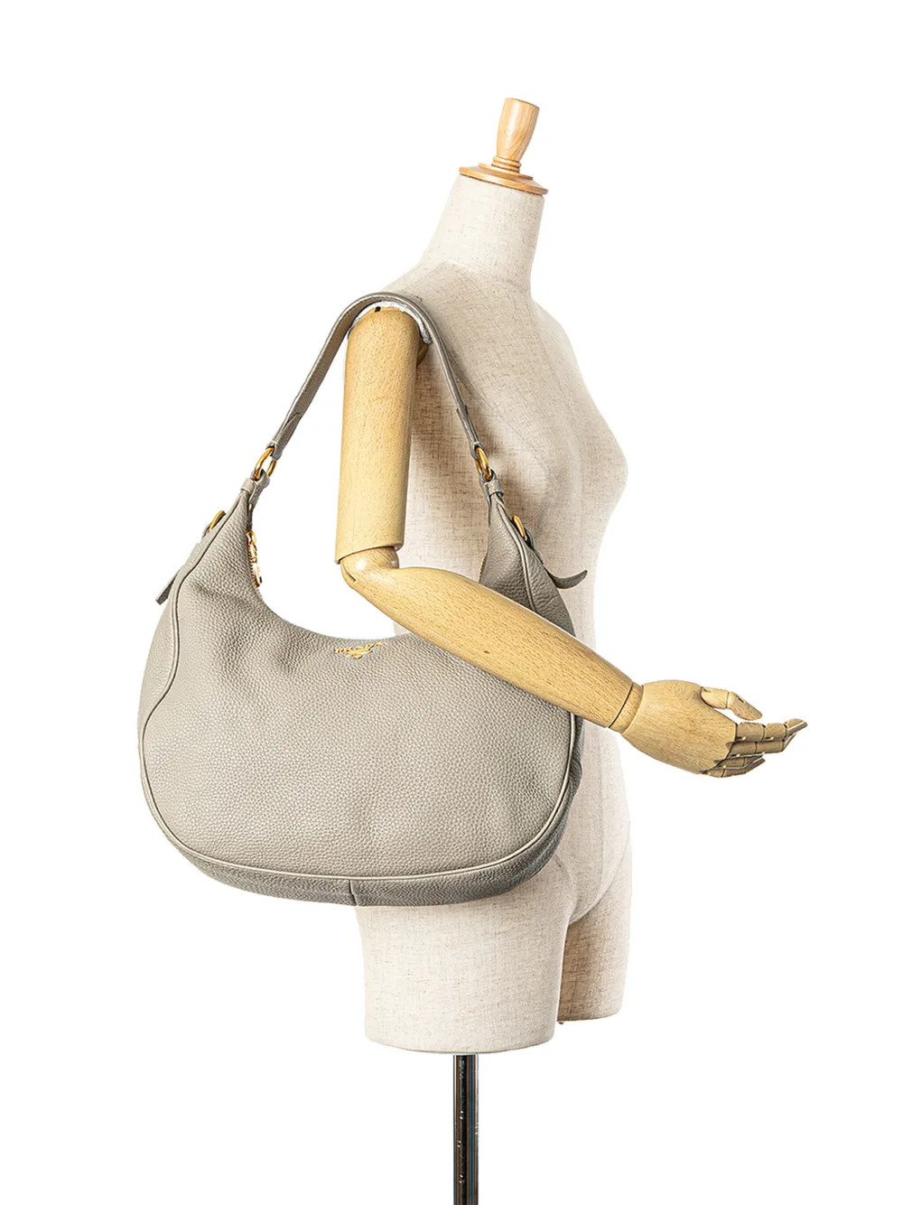 Prada Pre-Owned 2010-2024 Vitello Daino hobo bag - Bruin