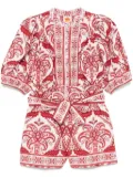 FARM Rio Tropical Cameo romper - White