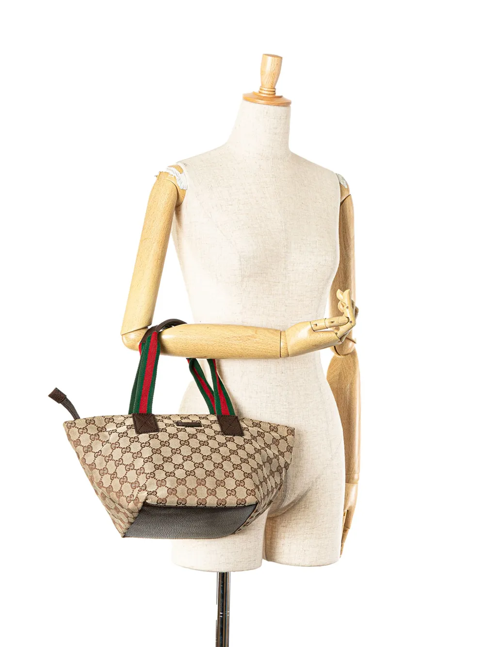 Gucci Pre-Owned 2000-2015 GG Canvas Web handbag - Bruin