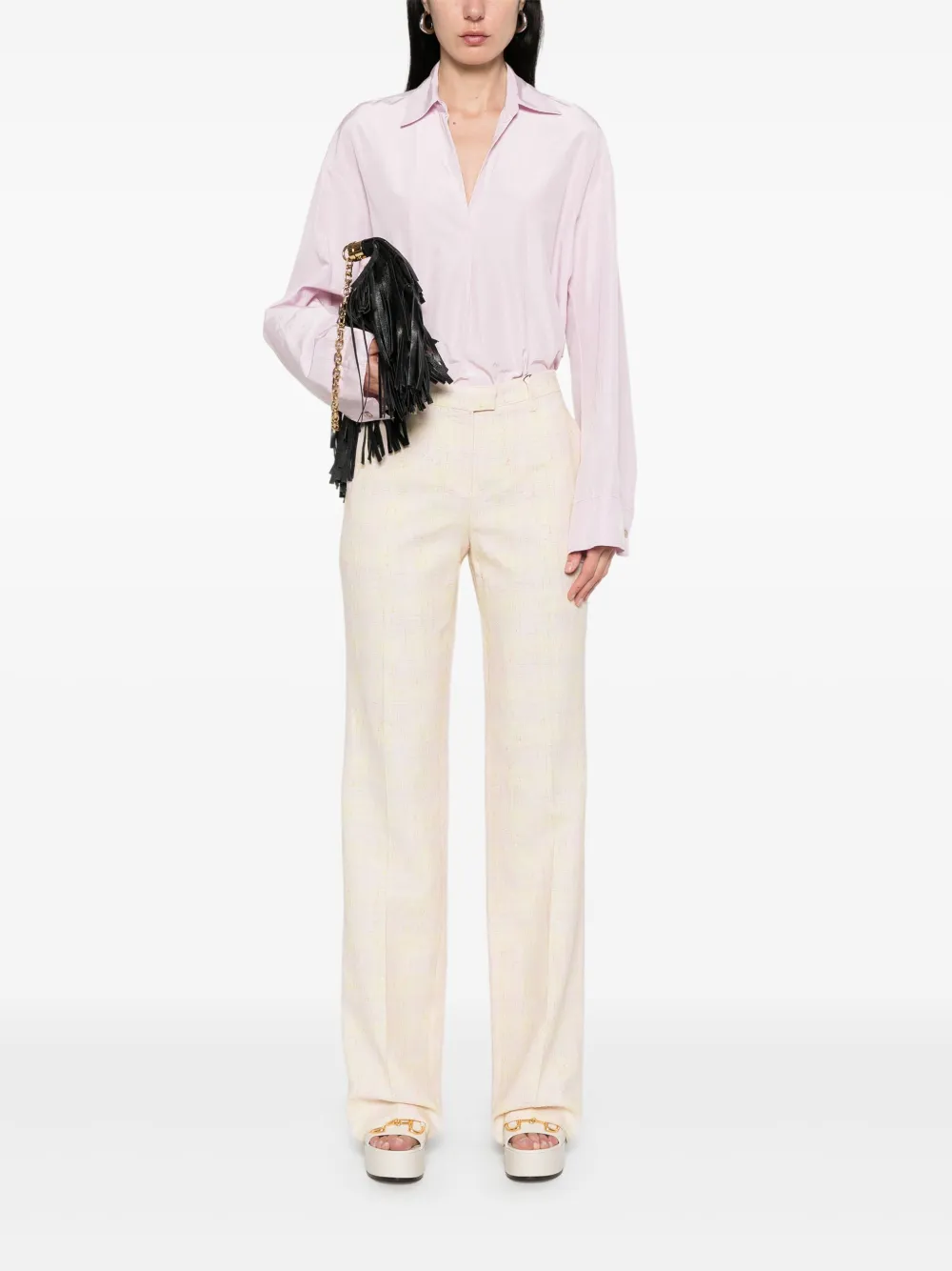ETRO Geruite broek - Geel