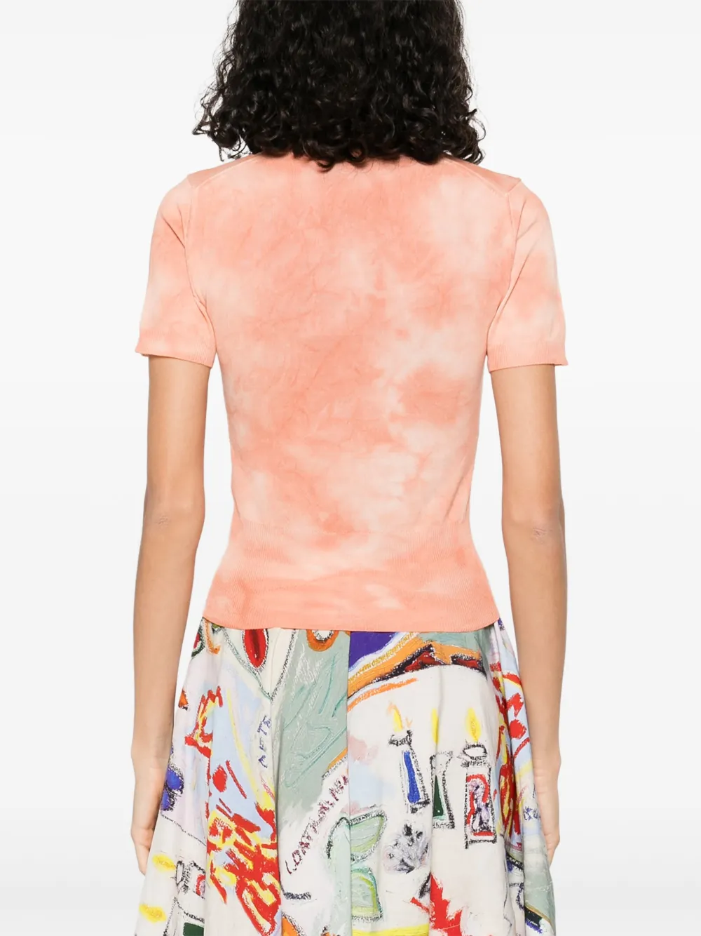 Shop Vivienne Westwood Orb-embroidered T-shirt