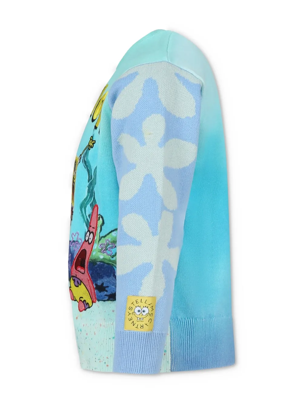 Stella McCartney Kids x SpongeBob SquarePants trui met ronde hals en borduurwerk Blauw