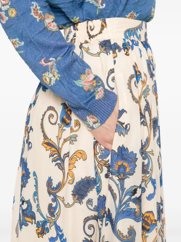 【ETRO】エトロ ペイズリー サテン マキシスカート ETRO ペイズリー マキシスカート | ニュートラル | FARFETCH JP