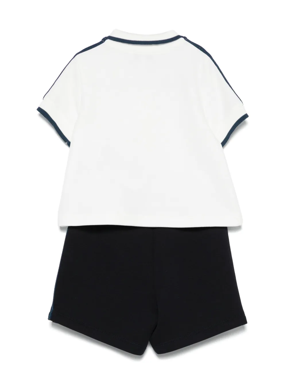 Emporio Armani Kids logo-tape shorts set - Wit