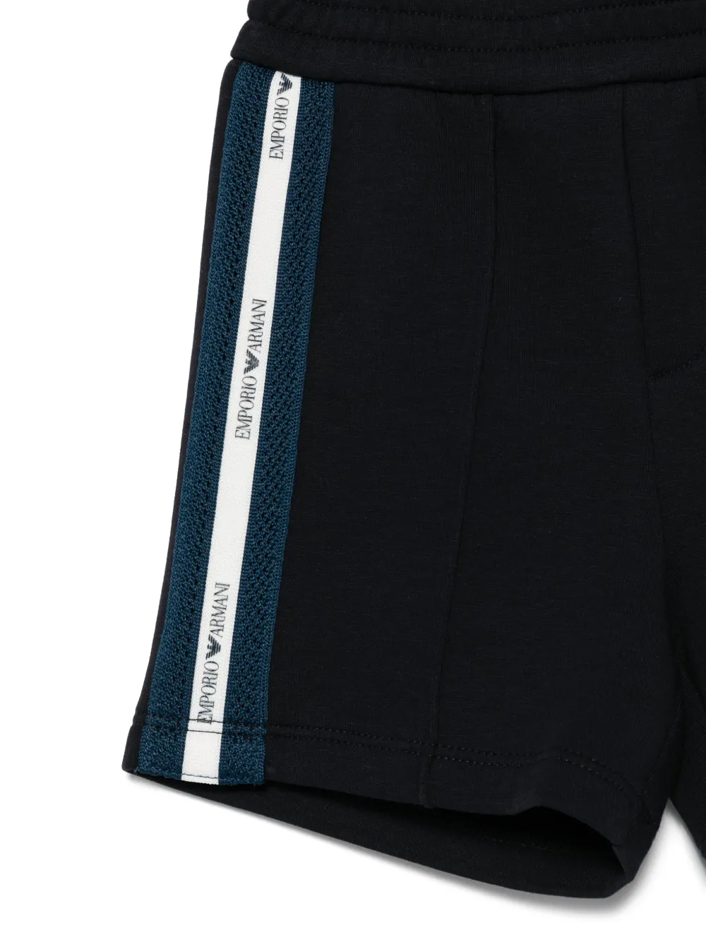 Emporio Armani Kids Shorts met logoband Wit