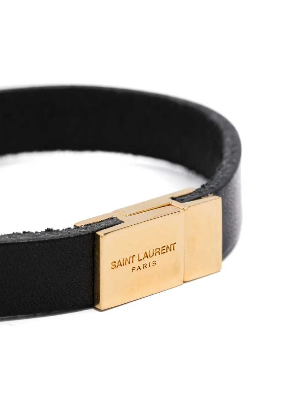 Saint Laurent Pre-Owned Armband met Cassandre patroon - Zwart