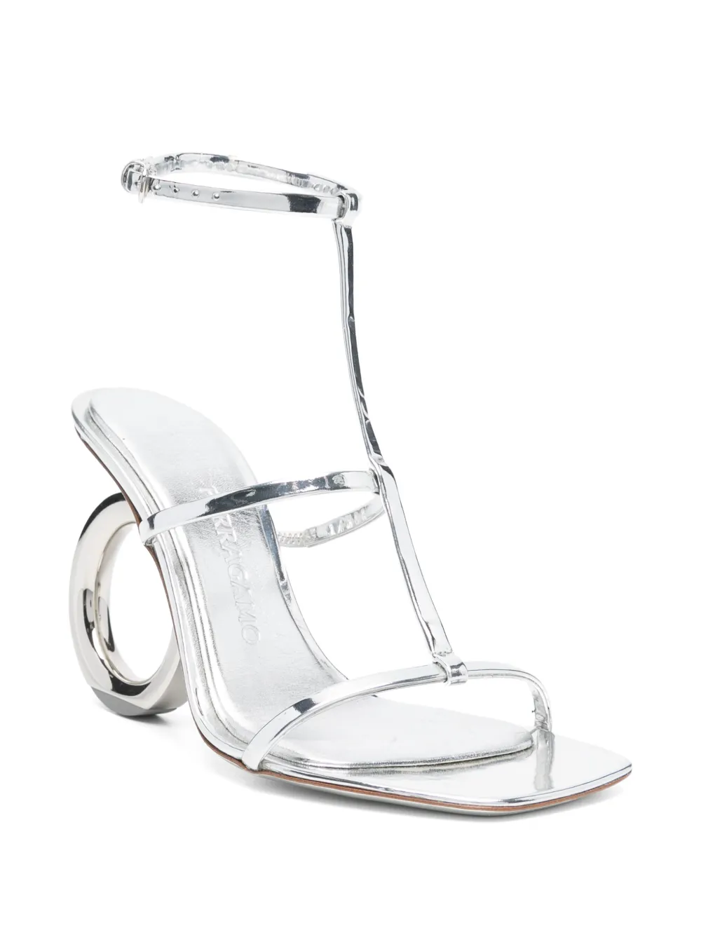 Ferragamo Pre-Owned 105 mm Elina sandalen - Zilver