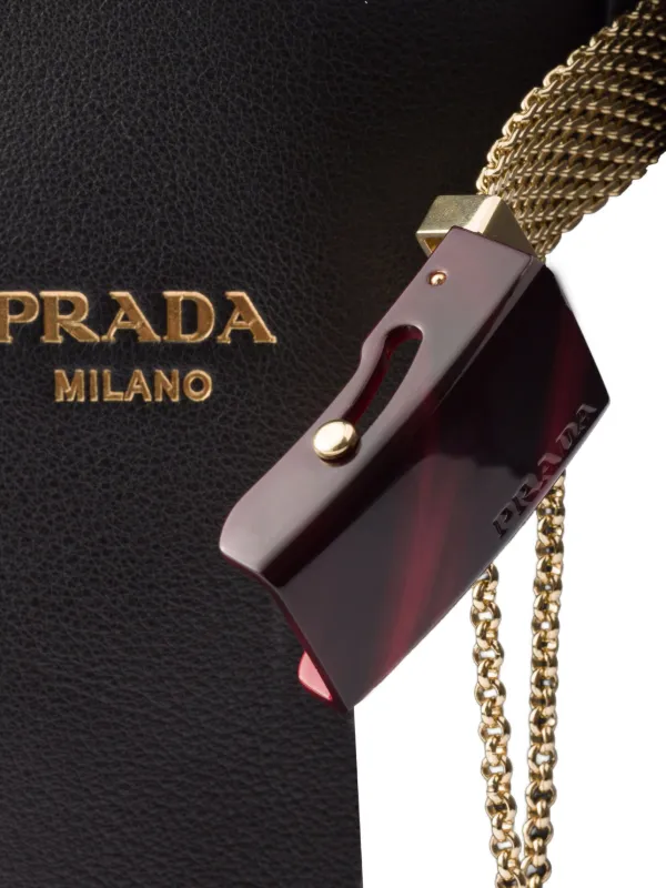 Prada バックル バケットバッグ | ブラック | FARFETCH JP