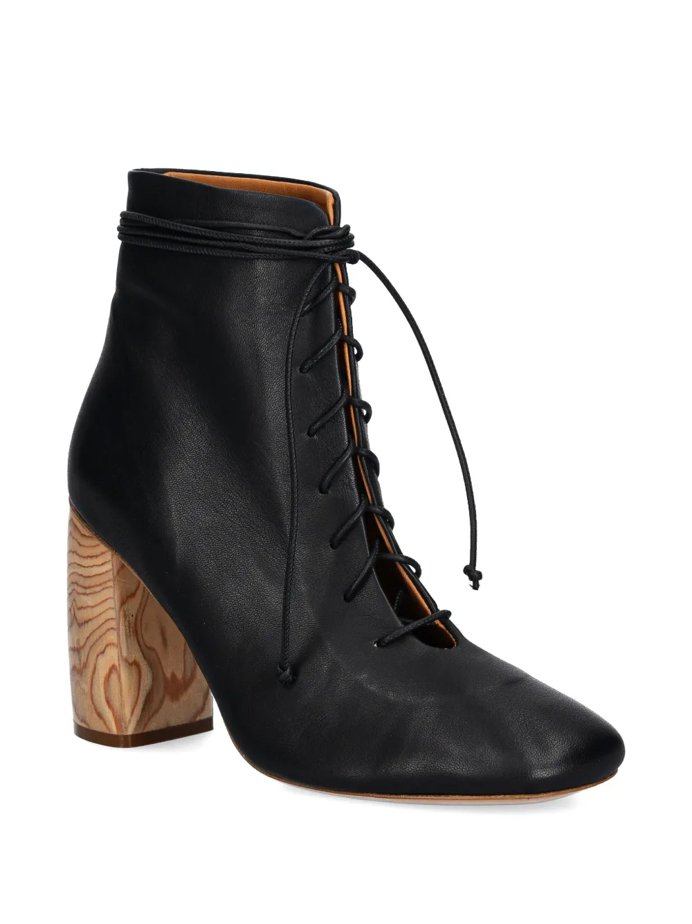 Forte Forte 90mm leather ankle boots - Zwart