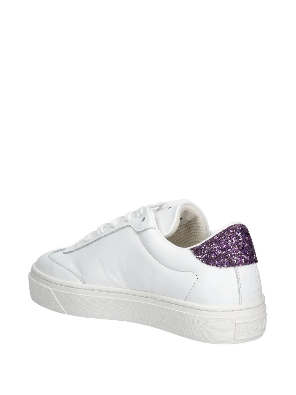 Furla Glitter Detailing Trainers In White