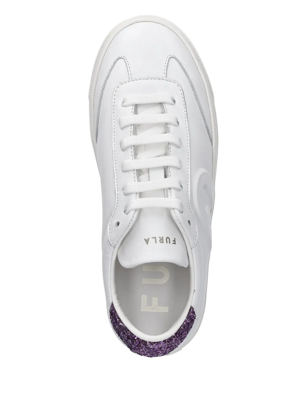 Furla glitter detailing trainers White