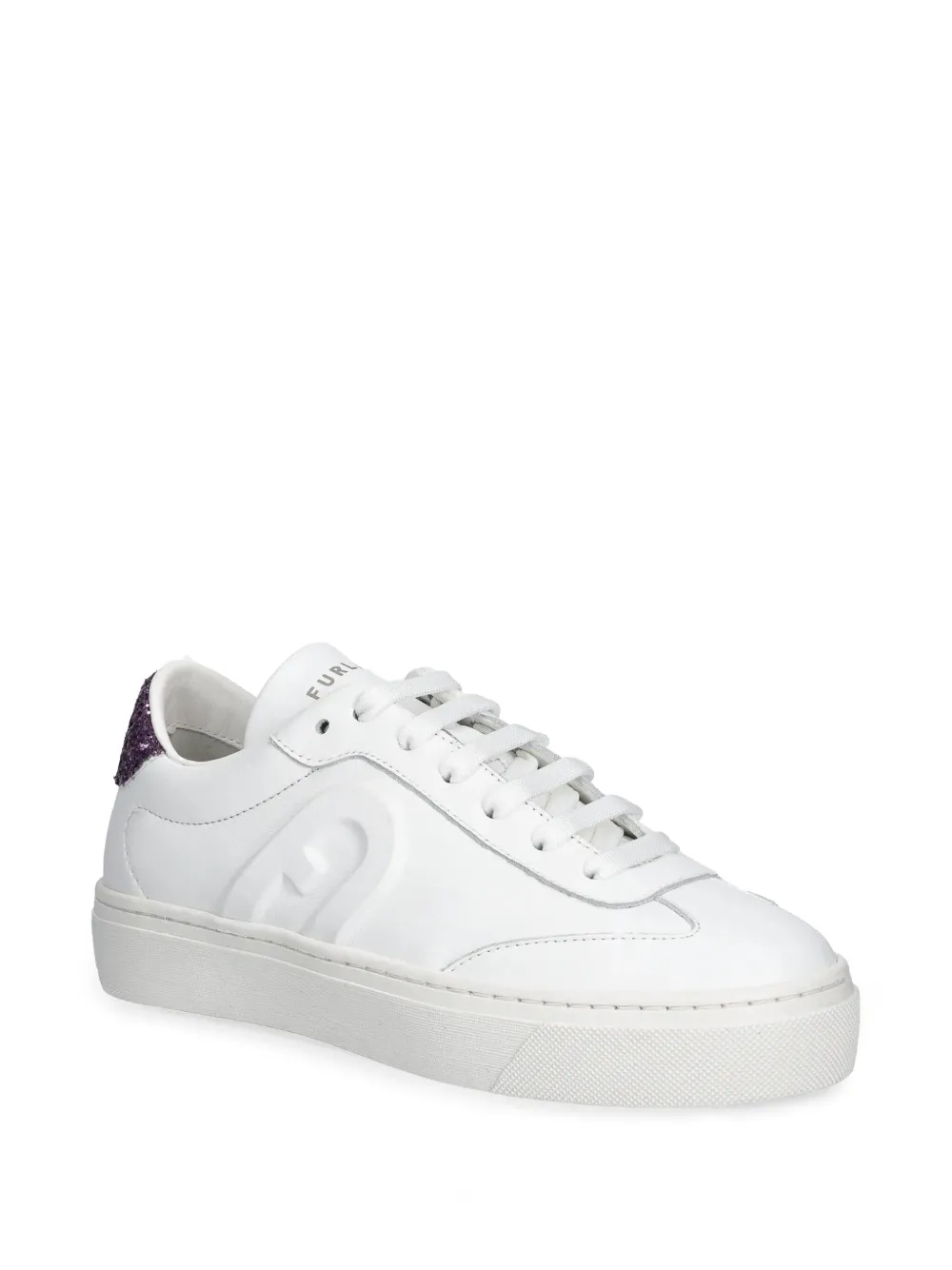 Furla glitter detailing trainers White