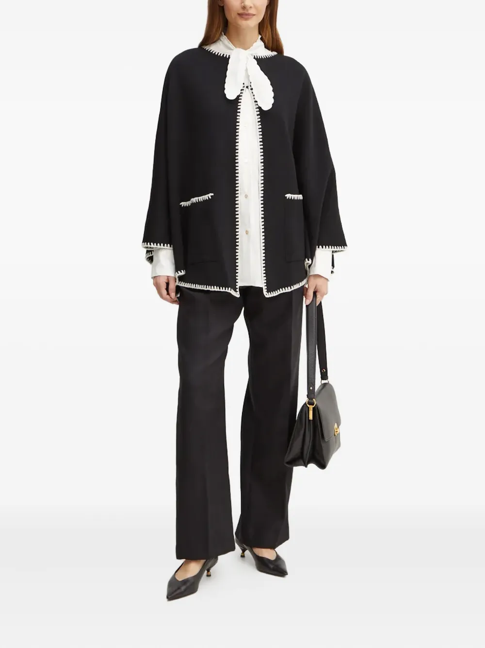Forte Forte tie-neck cotton shirt | Shirts | Image 2