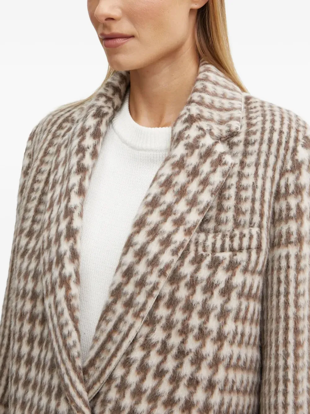 Forte Forte Houndstooth Blazer In Brown
