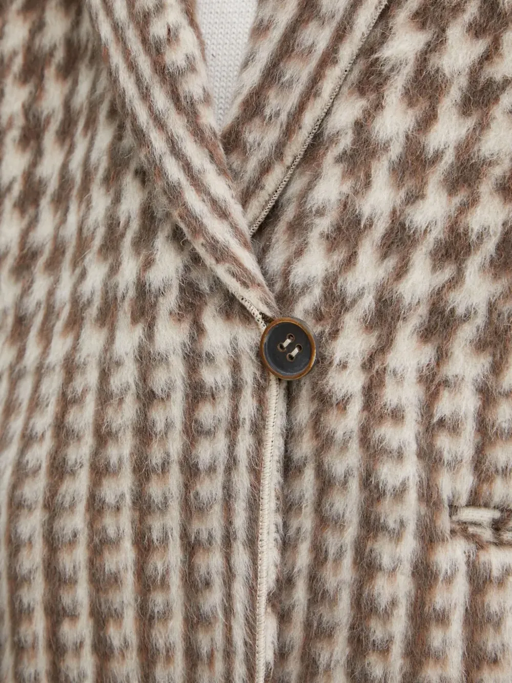 Forte Forte Houndstooth Blazer In Brown