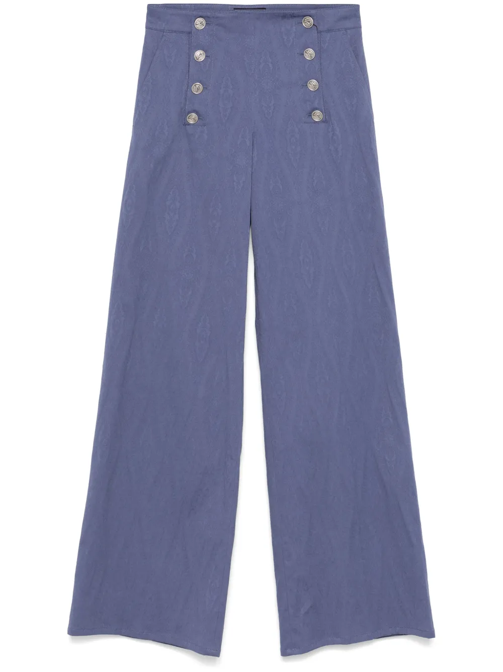 ETRO Broek met jacquard Blauw