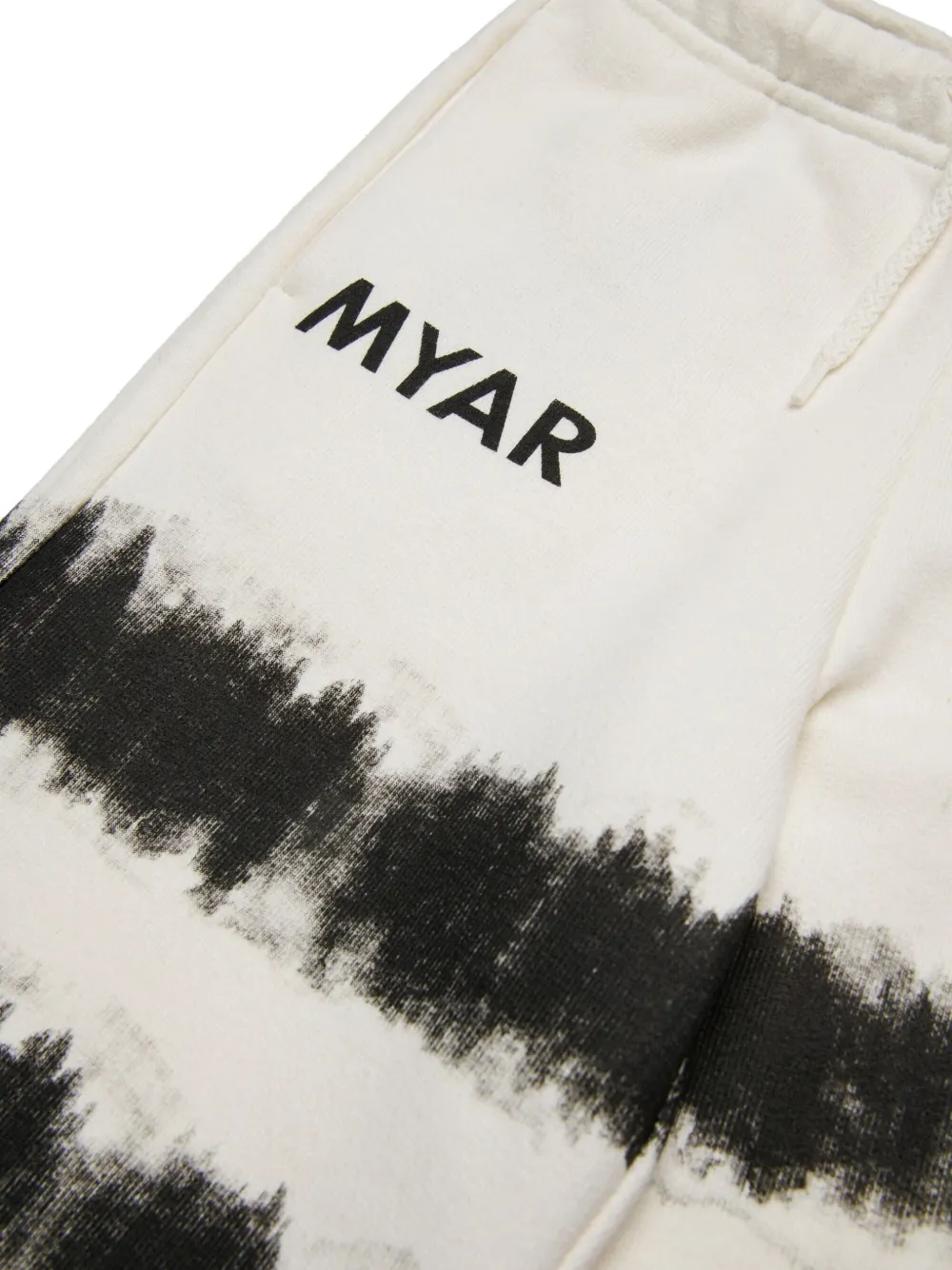 MYAR KIDS Trainingsbroek met tie-dye print Wit