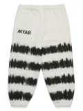 MYAR KIDS tie-dye track pants - White
