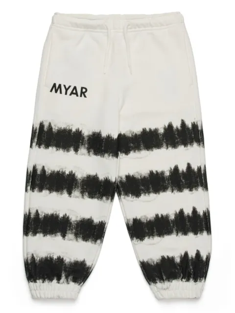 MYAR KIDS pants con estampado tie-dye