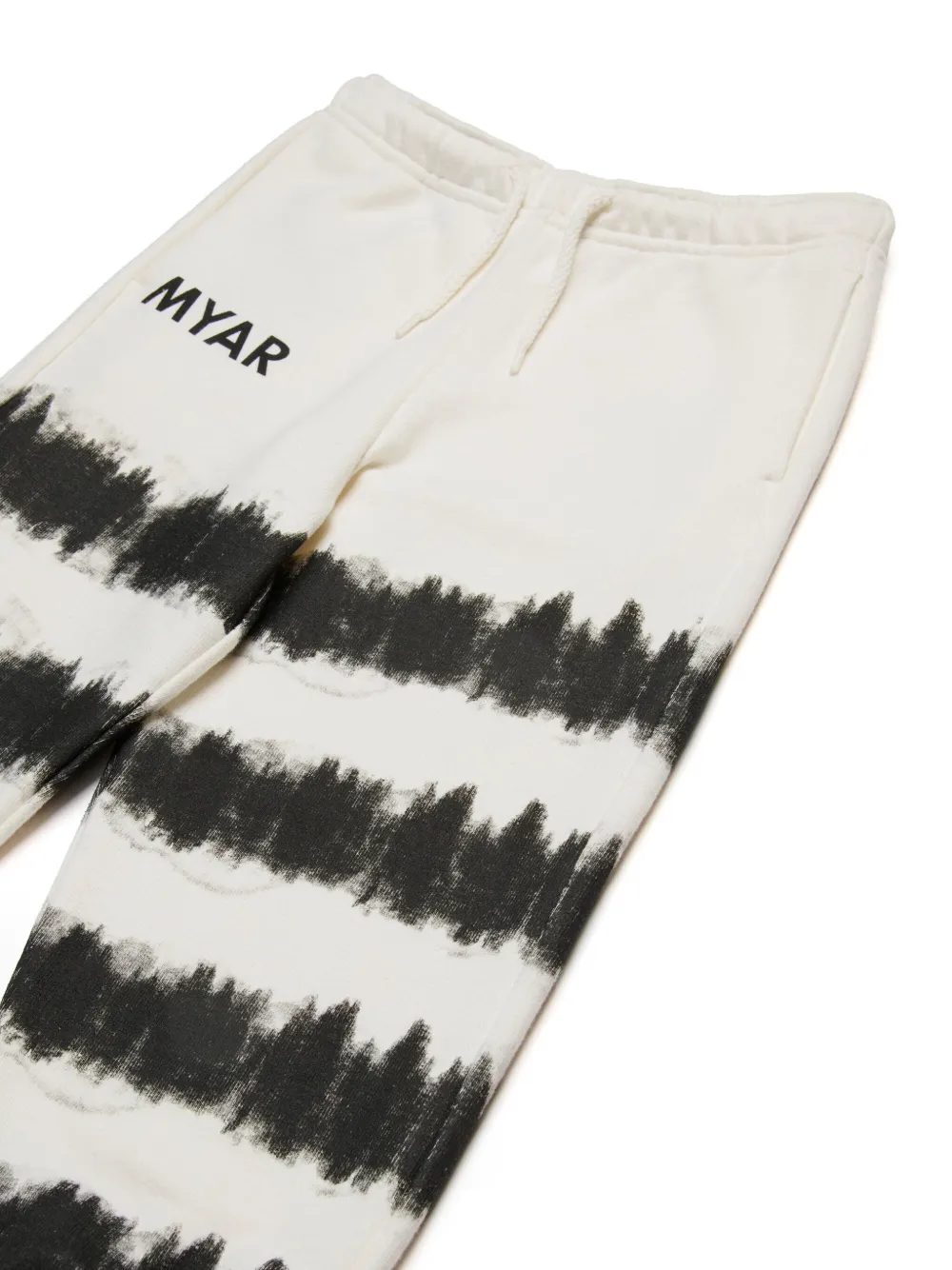 MYAR KIDS Trainingsbroek met tie-dye print Wit