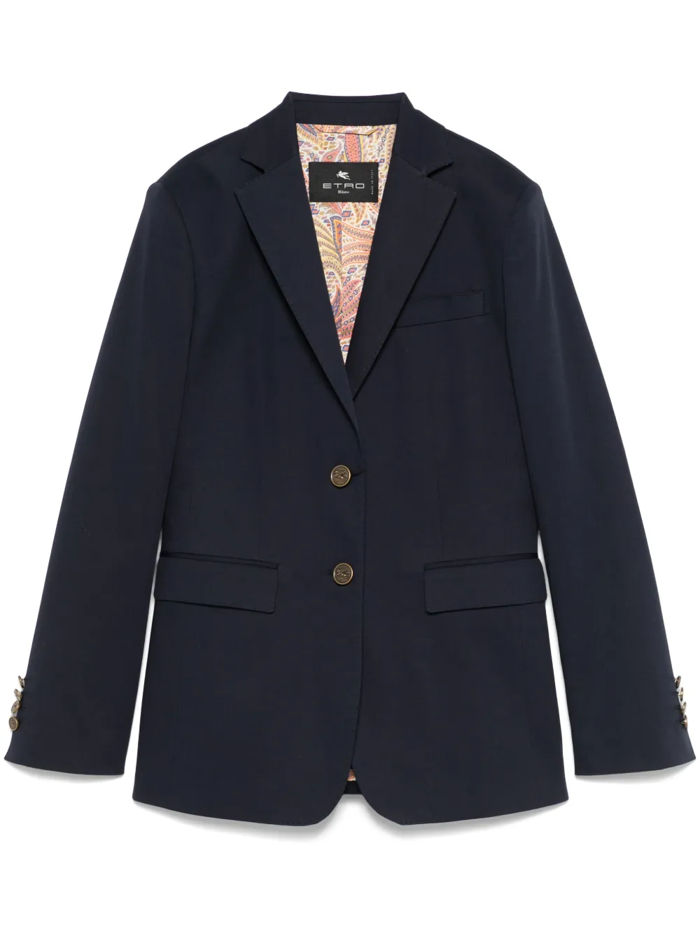 ETRO Gabardine blazer Blauw