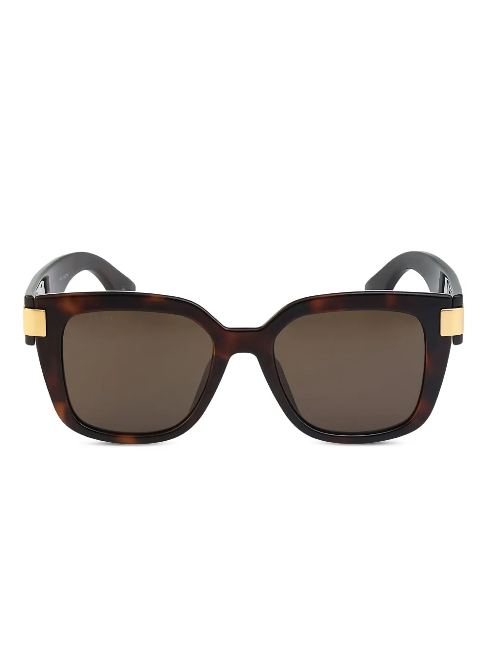 Gucci Eyewear Zonnebril met vierkant montuur Bruin