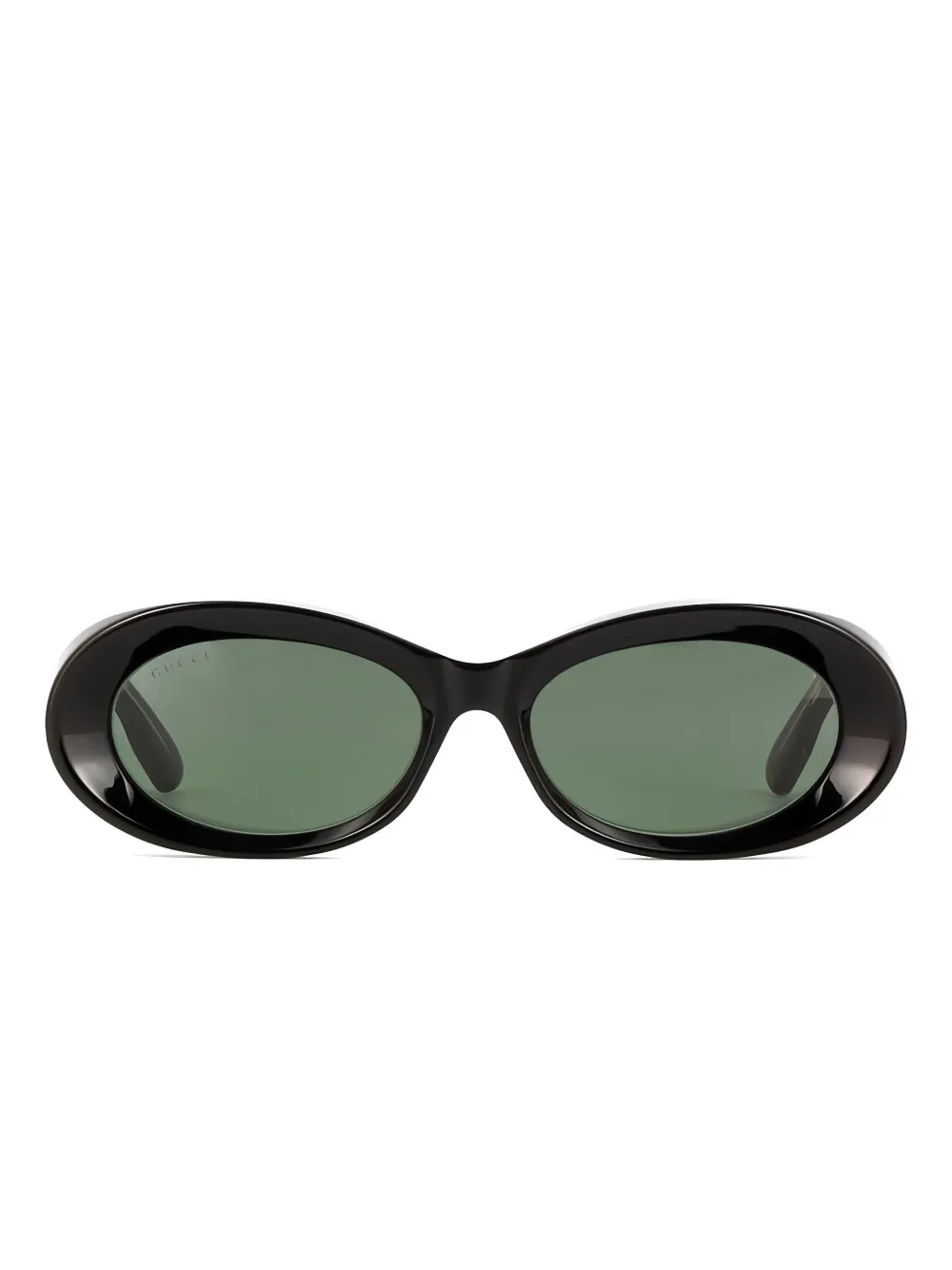 Gucci Eyewear Zonnebril met ovalen montuur Zwart