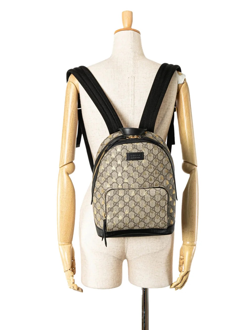 Gucci Pre-Owned 2000-2015 Small GG Supreme Bee backpack - Bruin